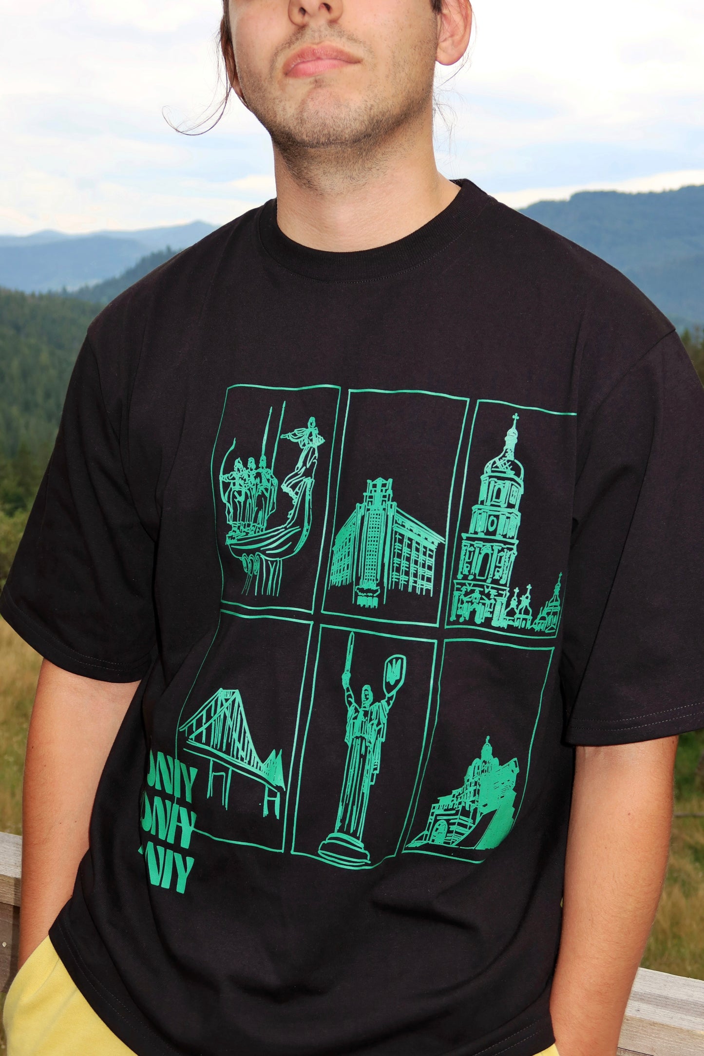 Black T-shirt Kyiv Drop Vol. 1