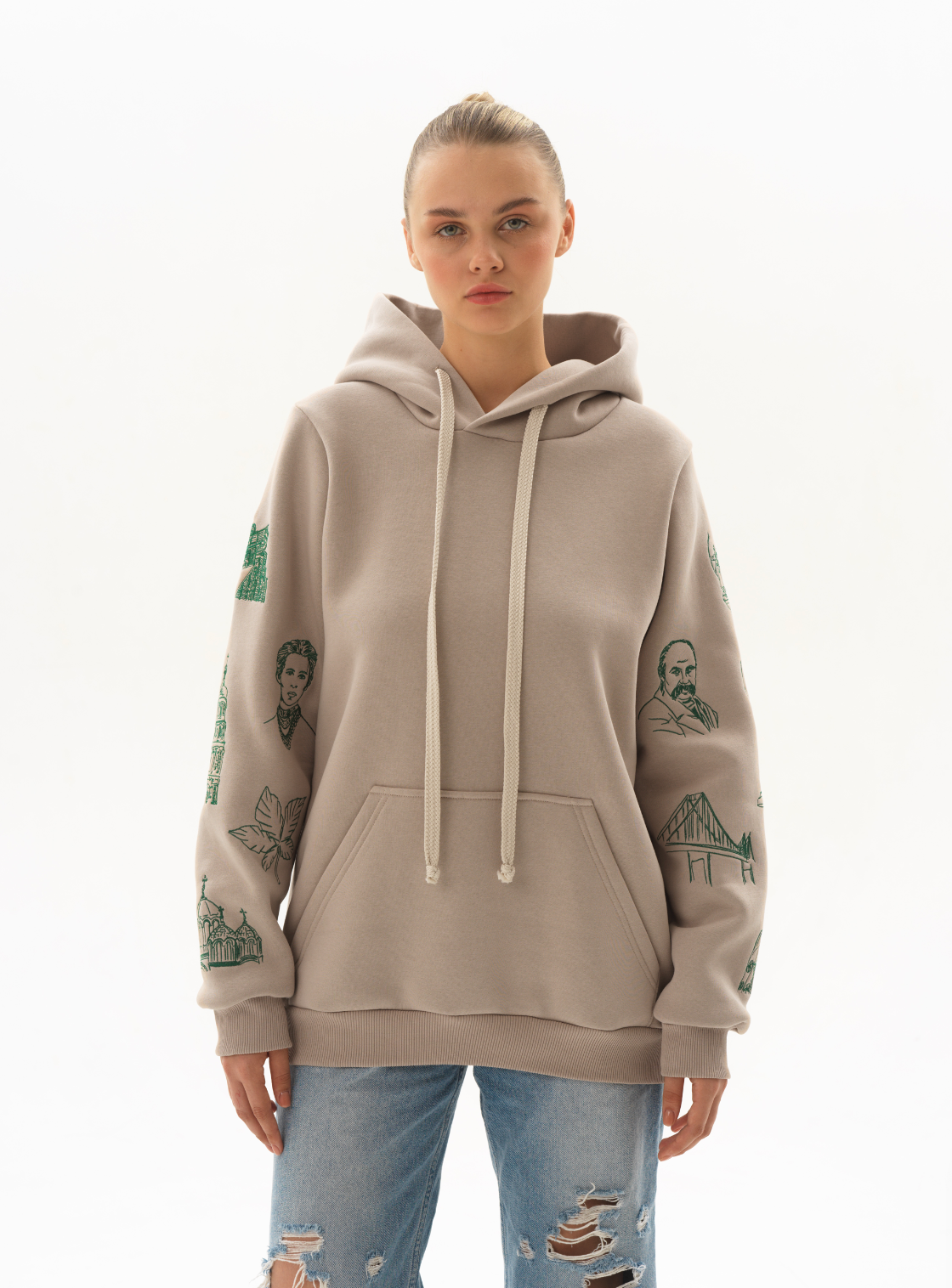Beige Hoodie Kyiv Drop Vol. 1